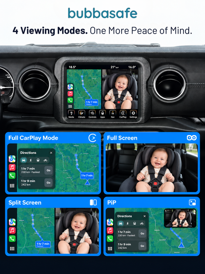 Baby View (Cat) - Baby Car Camera | Apple CarPlay & Android Auto